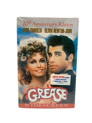 GREASE 20TH ANNIVERSARY LIMITED EDITION VHS TAPE W/ CD & SCRIPT - Image 1 of 4