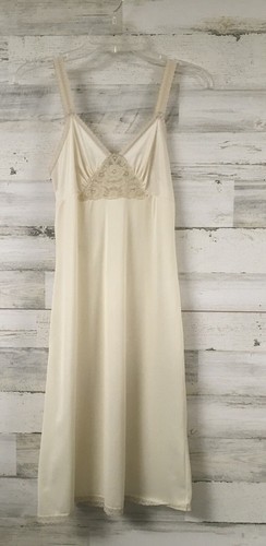 UNDERCOVER Camicia da notte vintage donna piccola setosa full sweep chemise abito slip contadina femminile