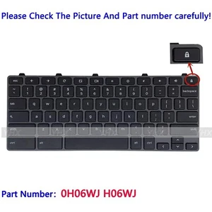 New For Dell Chromebook 11 5190 2-IN-1 Keyboard US Layout Black 0H06WJ H06WJ - Picture 1 of 2