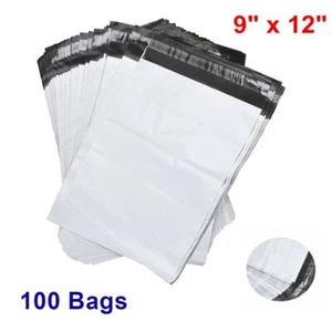 100 POLY VERSANDTASCHE UMSCHLAG 9x12 Versandzubehör Versand Selbstversiegelnd Beutel 2,4 Mil - Bild 1 von 4