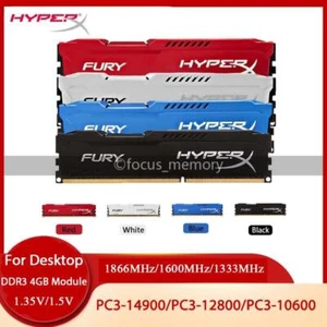 HyperX 4GB/8GB DDR3/DDR3L 1333 1600 1866 MHz DIMM Desktop Gaming Memory 240-Pin - Picture 1 of 18