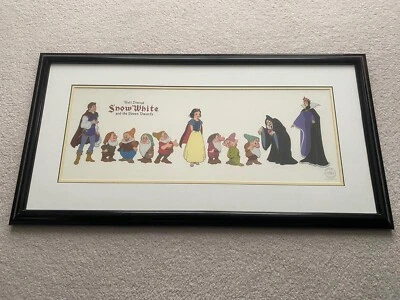 Original WALT DISNEY Blancanieves y Enanos LE 5000 Serigrafía Seri Celda ENORME ~ Foto 1 de 4