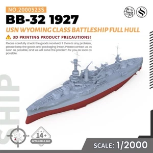 SSMODEL SSC2000523S 1/2000 Model USN Wyoming class 1927 Battleship BB-32 FULLHUL - Picture 1 of 4