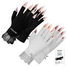 SAVILAND U V Gloves for Nails 2 Pairs Lace UPF60+ U V Protection Gloves for G...