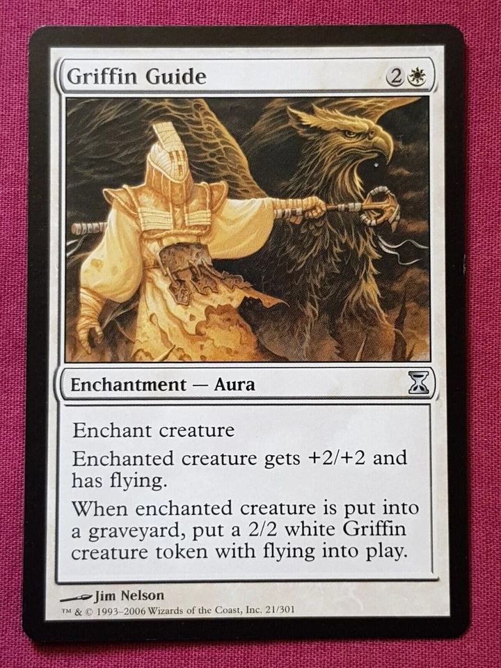 Magic The Gathering TIME SPIRAL GRIFFIN GUIDE white card MTG - Image 1 of 1