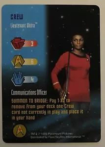 1996 Star Trek: The Card Game Crew Lieutenant Uhura - Picture 1 of 2