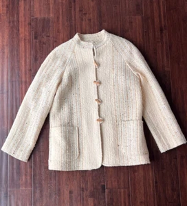 Schöne Wolljacke Größe Medium irischer Tweed handgefertigt in Donegal Irland - Bild 1 von 12