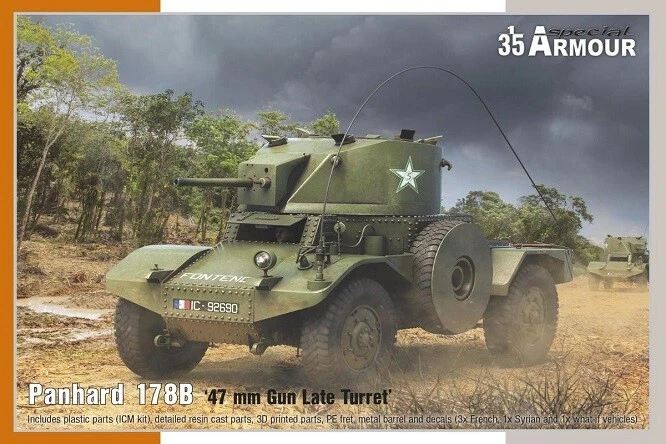 Special Hobby 100-SA35009 - 1:3 5 Panhard 178B 47 MM Gun Tardi Torretta - Nuovo - Immagine 1 di 1