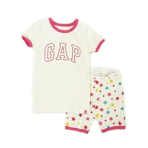 NWT GAP Little Girl's Short Sleeve and Shorts Pajama Set, 5T - Picture 1 of 1