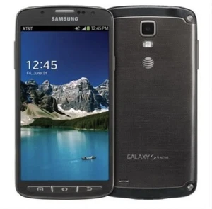 Samsung Galaxy S4 Active- 16GB - BLACK AT&T Unlocked Smartphone Grade A - Picture 1 of 4