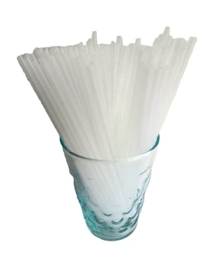 100x Clear Mini 5" Straws Birthday Wedding Summer Pub Bar Party Cocktail Drink - Image 1 of 4