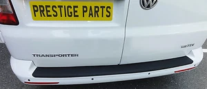 VW Transporter T5 T6 rear bumper load edge BLACK paint protection film - Picture 1 of 4