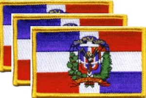 Paquete de 3 parches de bandera de país 3,50"" x 2,25"", tres costuras internacionales o planchas - Imagen 1 de 236