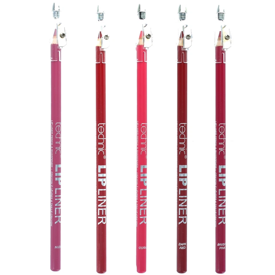 TECHNIC Chunky Lipliner Lip Liner Pencil with Sharpener Pink Nude Red Coral - Image 1 of 1
