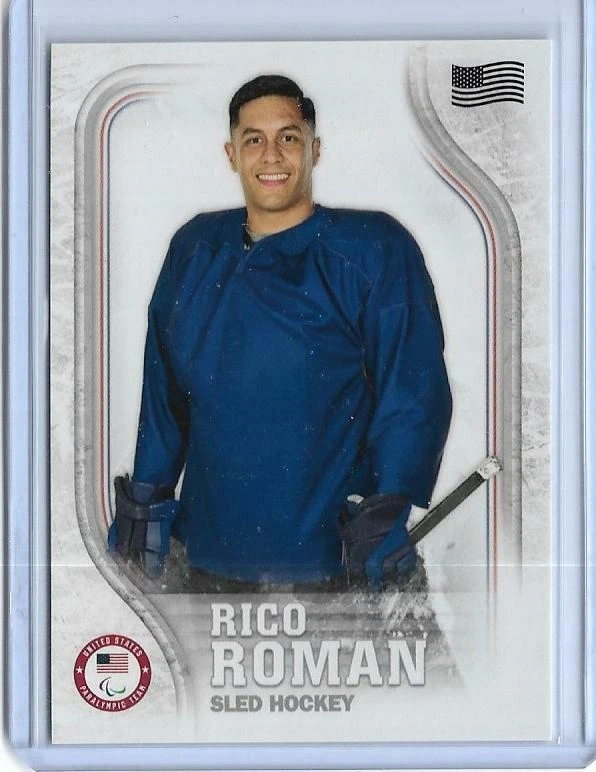 2018 TOPPS OLYMPICS DECLAN FARMER FLAG PARALLEL SLED HOCKEY CARD US-29 ~ /99 - Image 1 of 1