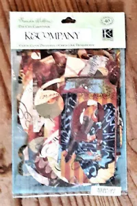 Números de cartulina troquelados K & CO 40 piezas en paquete de 5x7,5, hermosas impresiones NUEVO EN PAQUETE - Imagen 1 de 2