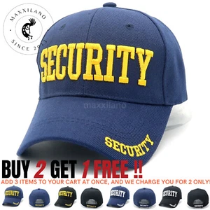 Baseball Cap Solid Color Security Visor One Size Adjustable Polo Style Strapback - Picture 1 of 10