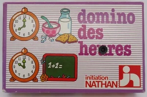 Complete State MADE IN FRANCE Domino Game of Hours 1979 Discovery NATHAN #547335 - Picture 1 of 13