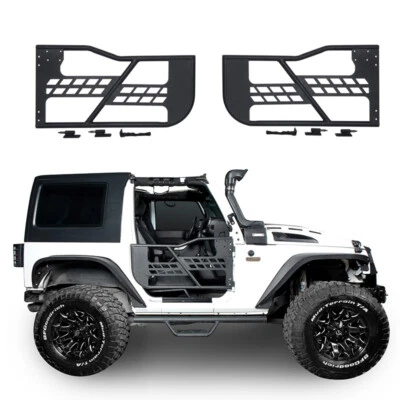 Puertas medias tubulares todoterreno derecha e izquierda para Jeep Wrangler JK 2007-2018 2 puertas Foto 1 de 4