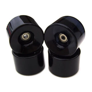 76mm LONGBOARD Skateboard Wheels BLACK MONSTERS 78a - Picture 1 of 1