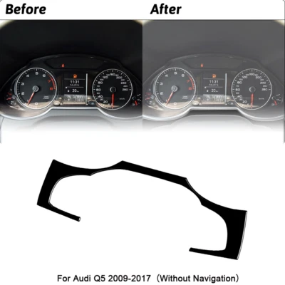 For 2013-2016 Audi Q5Car Speedometer Surrounds The Frame ABS Trim Gloss Black  1 - Изображение 1 из 4