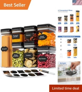 Airtight Food Storage Containers Set for Home Organization - 7 Piece Largest ... - Picture 1 of 9