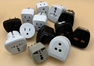 TELE ADAPT Travel Smart Luggage Set of 13 International Plug Adapters & Bag - Picture 1 of 14