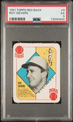 1951 Topps Red Back #9 Roy Sievers PSA 5  (0890) - Image 1 of 2