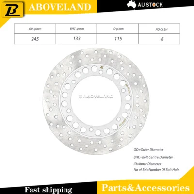 Motorcycle Brake DISC ROTOR REAR FITS DUCATI MONSTER S 1000 2003 2004 2005 - Изображение 1 из 2