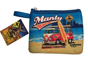 Vintage Manly Beach Sydney Australia Combi Van Coin Bag Purse by JoeyRoo ( New) - Picture 1 of 7