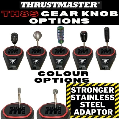 Gear Shifter Knob & Adaptor For Thrustmaster TH8S Sim Racing Mod Gearknob - Image 1 of 4