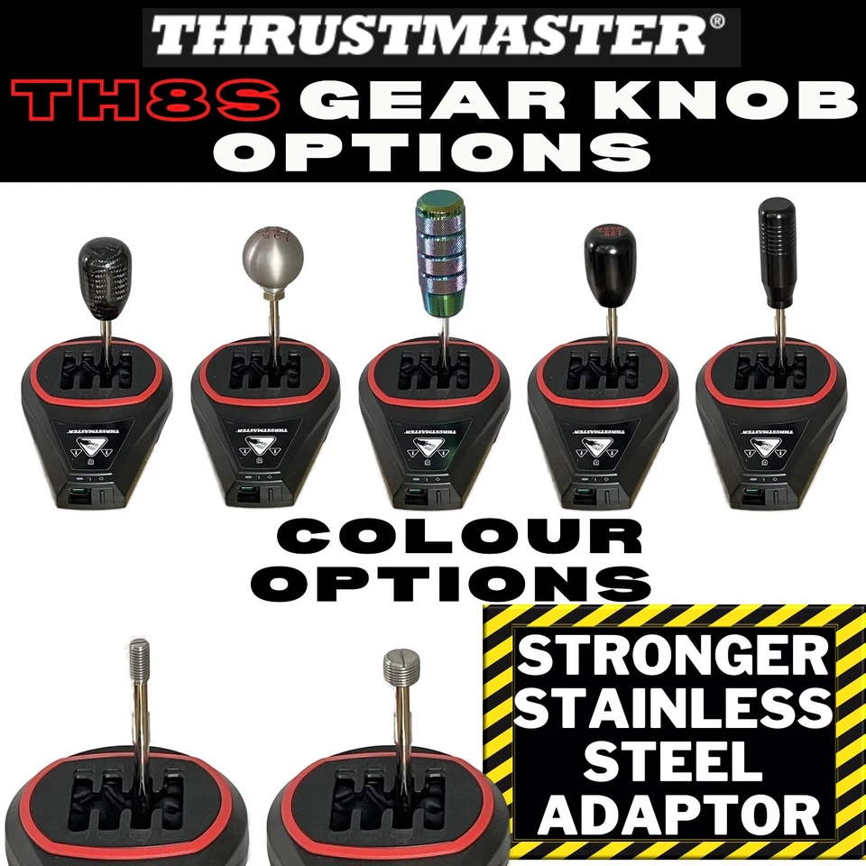 Thrustmaster TH8S alternative Gear knob Gear Shifter Knob & Adaptor - Image 1 of 4