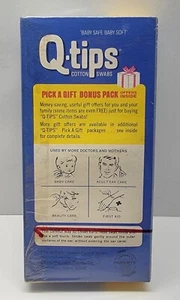 Pacchetto tamponi cotone vintage Q-Tips come taglie grandi magazzini (codice a barre pre-barre) nos - Foto 1 di 7