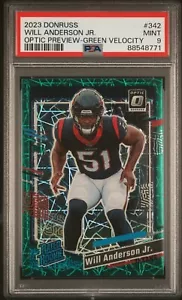 2023 Donruss Will Anderson Jr. Green Velocity Prizm RC Houston Texans - Bild 1 von 2