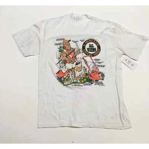 Camiseta blanca vintage años 90 Gardener Excuse Trau & Loevner Inc. XL TNT - Imagen 1 de 6