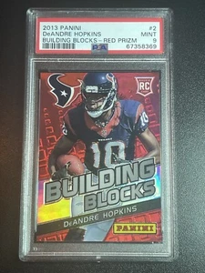 PSA 9 Deandre Hopkins RC 2013 Panini Building Blocks Red Prizm /99 - Bild 1 von 2