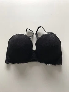 Mierside BH schwarz Bügel gepolstert Spitze gebraucht BH Größe 34E - Bild 1 von 5