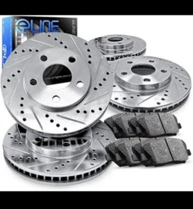 1997-1999 Audi A4 R1 Concepts Front Rear Semi-Metallic Brake pad And Rotors Set - Picture 1 of 1
