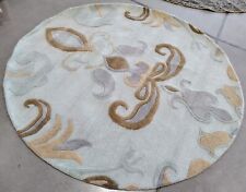 LIGHT BLUE / MULTI 6' X 6' RD Back Stain Rug Reduced Price 1172747710 SOH215A-6R