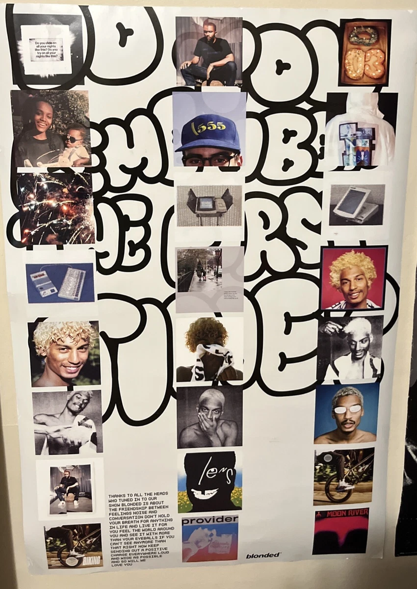 Frank Ocean Blond Poster - 12x18 Inches Pink Music Art Print For Home & Office Decor