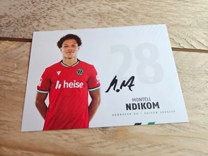 MONTELL NDIKOM - HANNOVER 96 signed Autogrammkarte 10x15 Autogramm (3203) - Bild 1 von 2