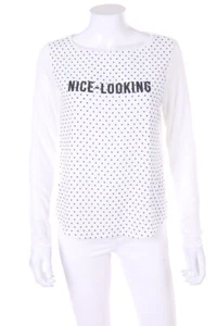 SPRINGFIELD Longsleeve-Shirt Dots M white - Bild 1 von 3