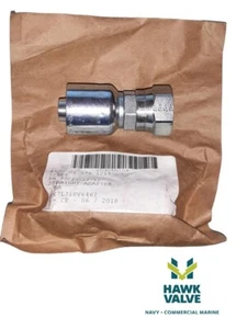 Parker  3/4" NPT SWIVEL X 3/4 Hose hydraulic Swivel Fitting (1JC43-12-12) - Picture 1 of 4