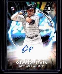 2023 Transcendent Collection VIP Rookie Auto Oswald Peraza Yankees 23/23 VIPA-OP - Imagen 1 de 2