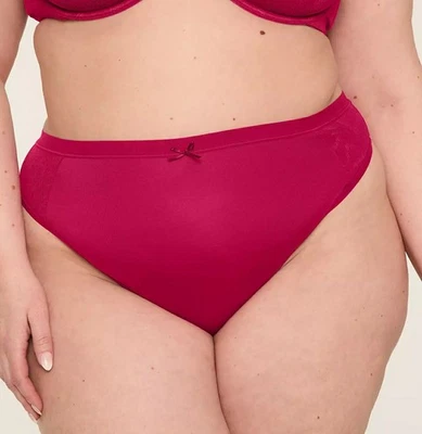Lane Bryant Passion Berry No Show French Cut Thong Panty Plus Size 10/12, 0X - Image 1 of 4