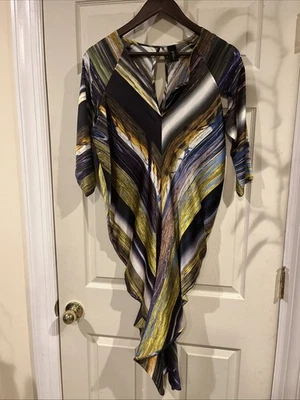 Vestido de seda para mujer Zero Maria Cornejo 12 pastel mangas largas 3/4 corte axila 42" Foto 1 de 4