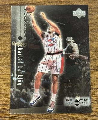Black Diamond Houston Rockets #40 1998-99 Charles Barkley Salón de la fama Envío gratuito Foto 1 de 2