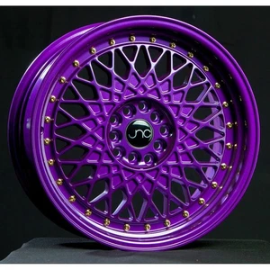 JNC Wheels Rim JNC031 Candy Purple Gold Rivets 16x8 4x100/4x114.3 ET20 - Picture 1 of 4