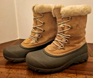 Sorel Stivali Donna Thinsulate Isolante Taglia 9 Snow Bird NL1910-234 Marrone Chiaro - Foto 1 di 9