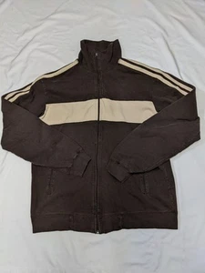 Boy's Juicy Couture Brown & Cream Zip Up Fleece Lined Sweatshirt Tag Size XL - Picture 1 of 12